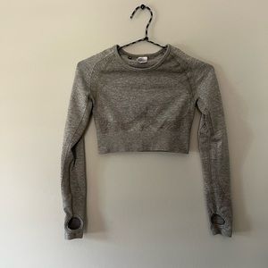gymshark flex sports cropped long sleeve